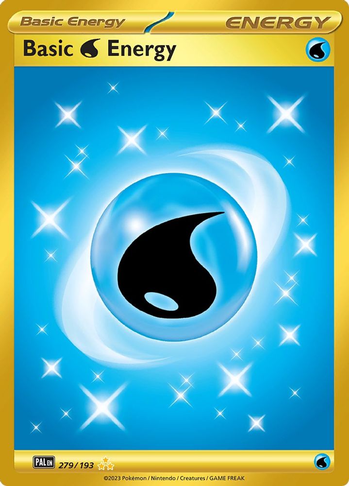 Basic Water Energy 279/193 - Holofoil SV02 Paldea Evolved - Hyper Rare