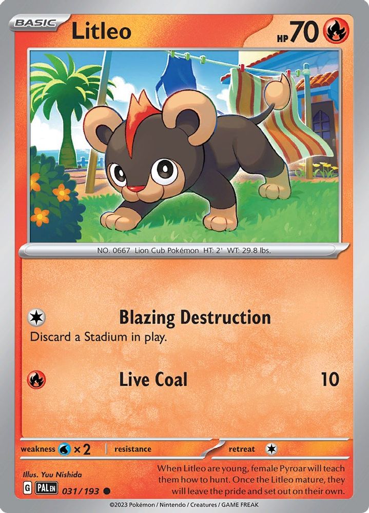 Litleo 031 SV02 Paldea Evolved - Common