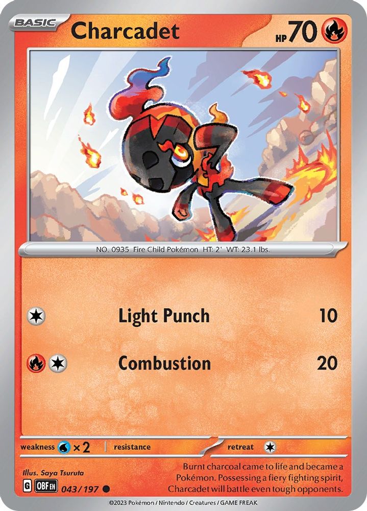 Charcadet 043 SV03 Obsidian Flames - Common