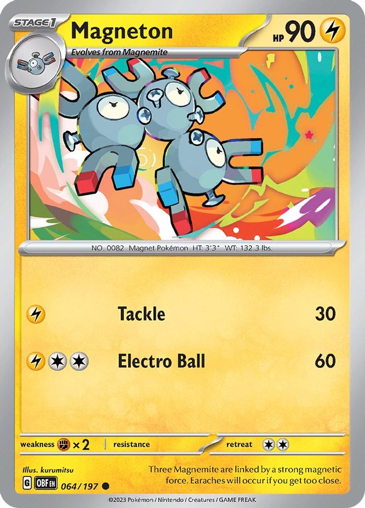 Magneton 064 SV03 Obsidian Flames - Common