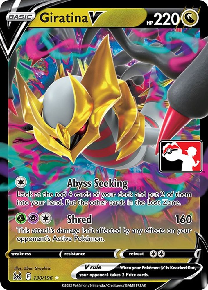 Giratina V 130/196 - Holofoil Prize Pack Series Cards - Ultra Rare