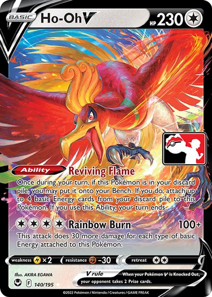 Ho-Oh V/195 - Holofoil Prize Pack Series Cards - Ultra Rare