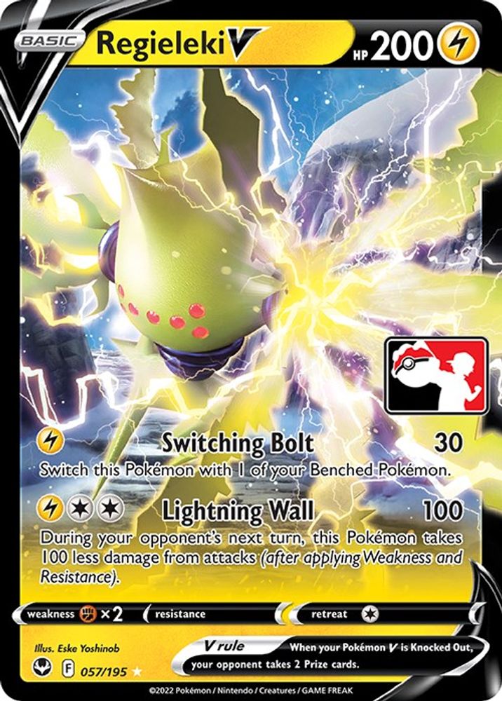 Regieleki V 057 - Holofoil Prize Pack Series Cards - Ultra Rare
