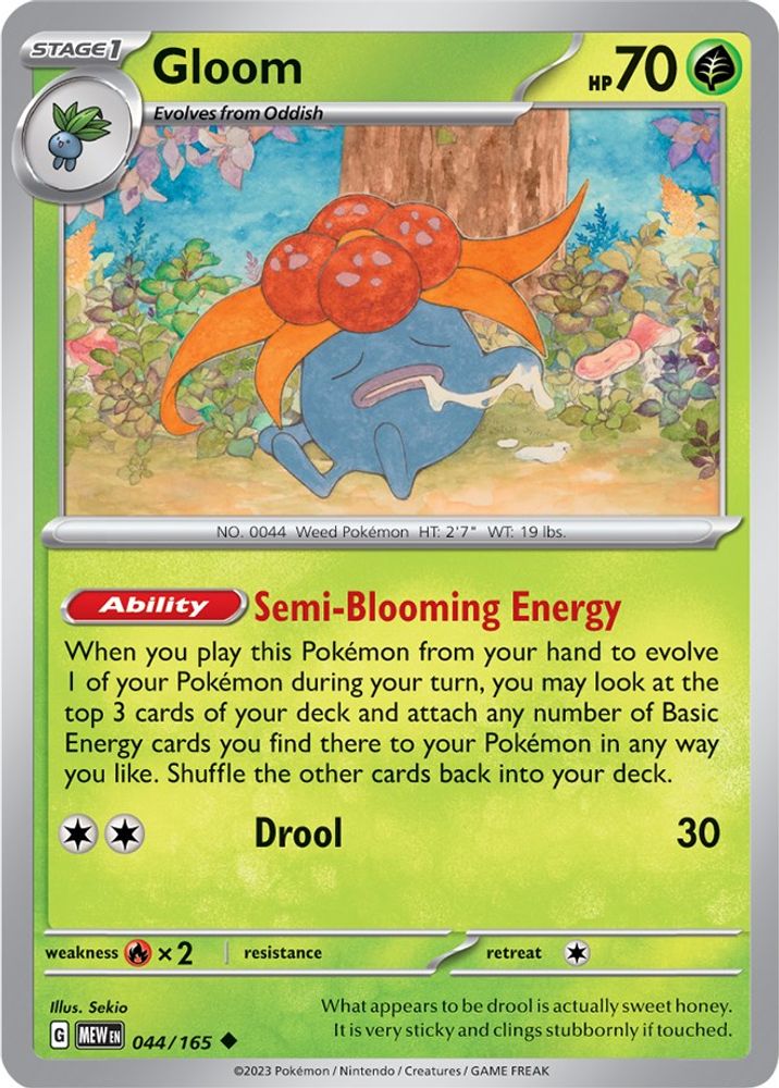 Gloom 044 SV Scarlet & Violet 151 - Uncommon