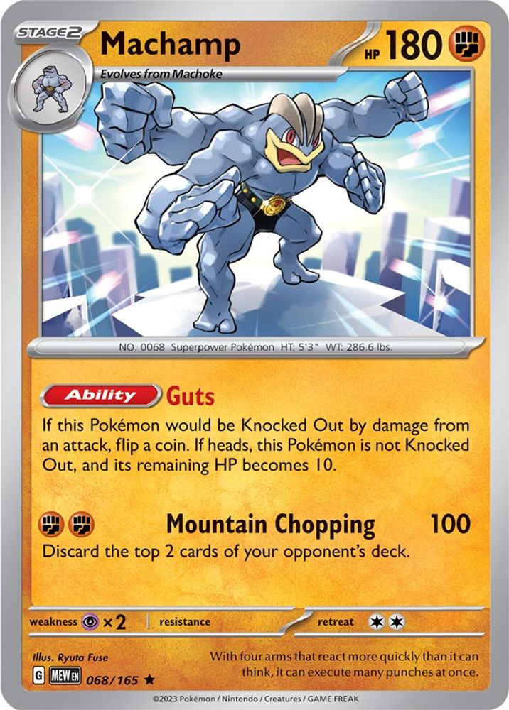 Machamp 068 - Reverse Holofoil SV Scarlet & Violet 151 - Rare