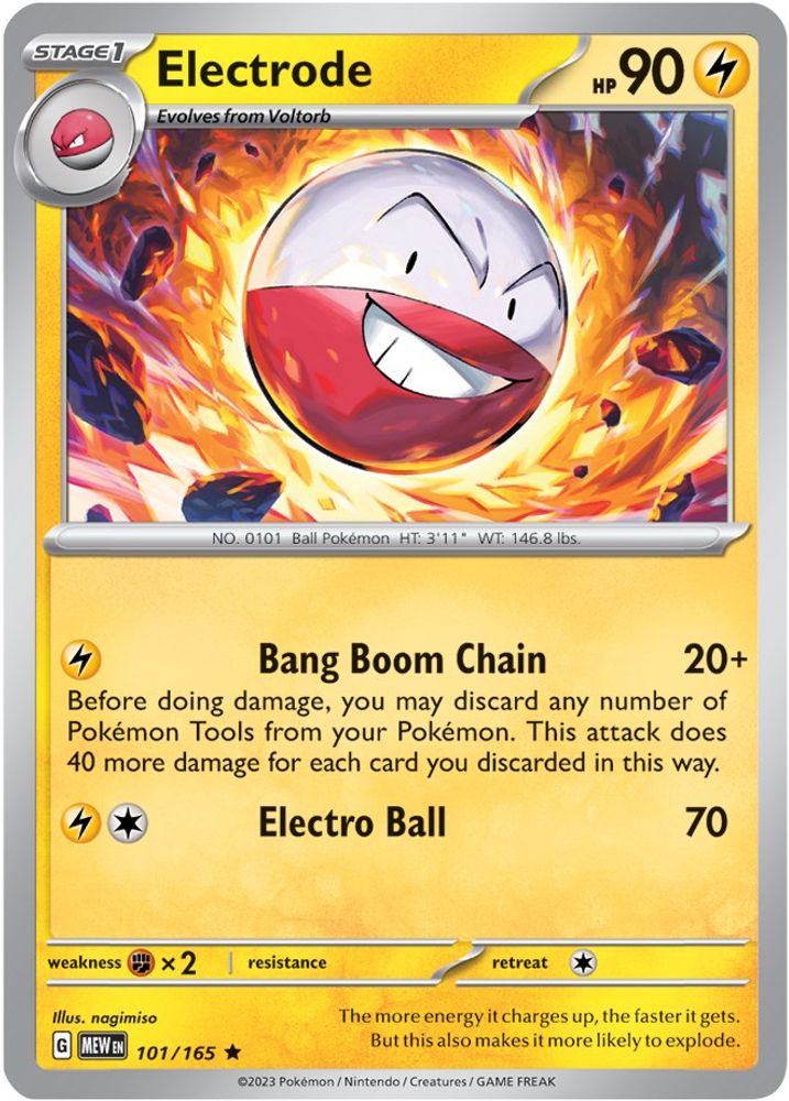 Electrode 101 - Holofoil SV Scarlet & Violet 151 - Rare