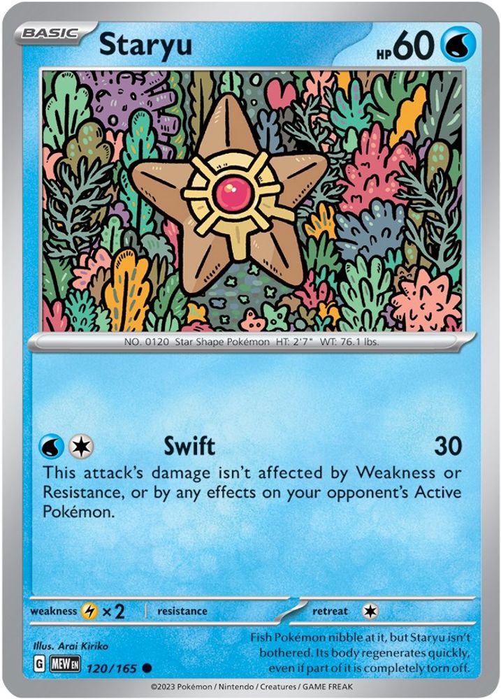 Staryu 120 - Reverse Holofoil SV Scarlet & Violet 151 - Common