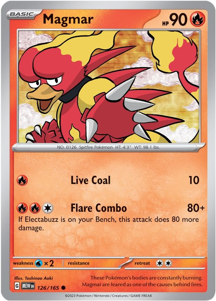 Magmar 126 SV Scarlet & Violet 151 - Common