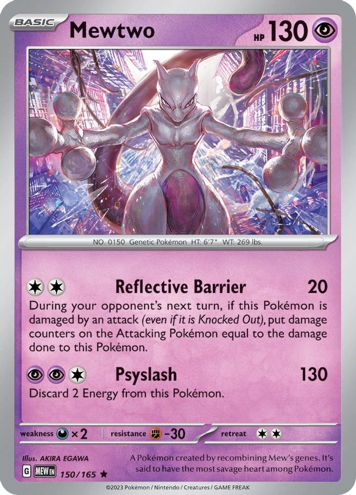 Mewtwo 150 - Reverse Holofoil SV Scarlet & Violet 151 - Rare