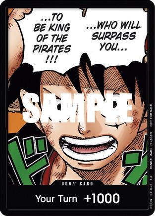 DON!! Card (Monkey.D.Luffy) (1st Anniversary DON!! Card Pack) - One Piece Promotion Cards