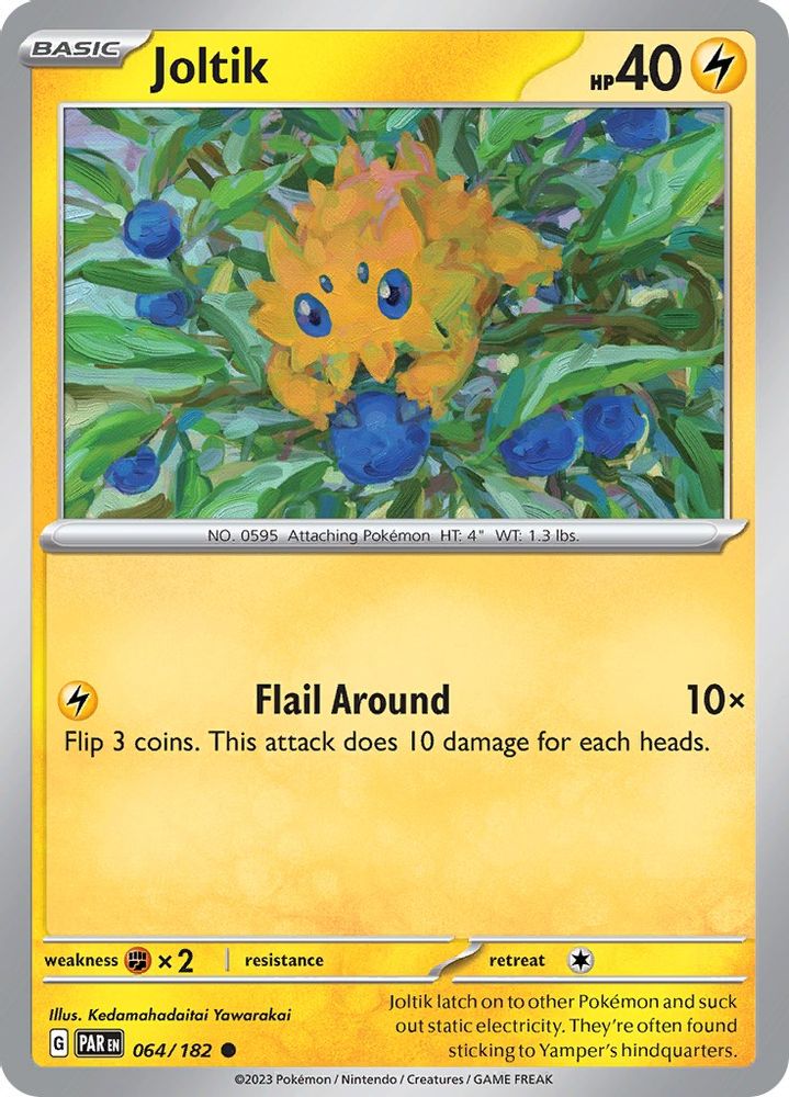 Joltik 064/182 - Reverse Holofoil SV04 Paradox Rift - Common