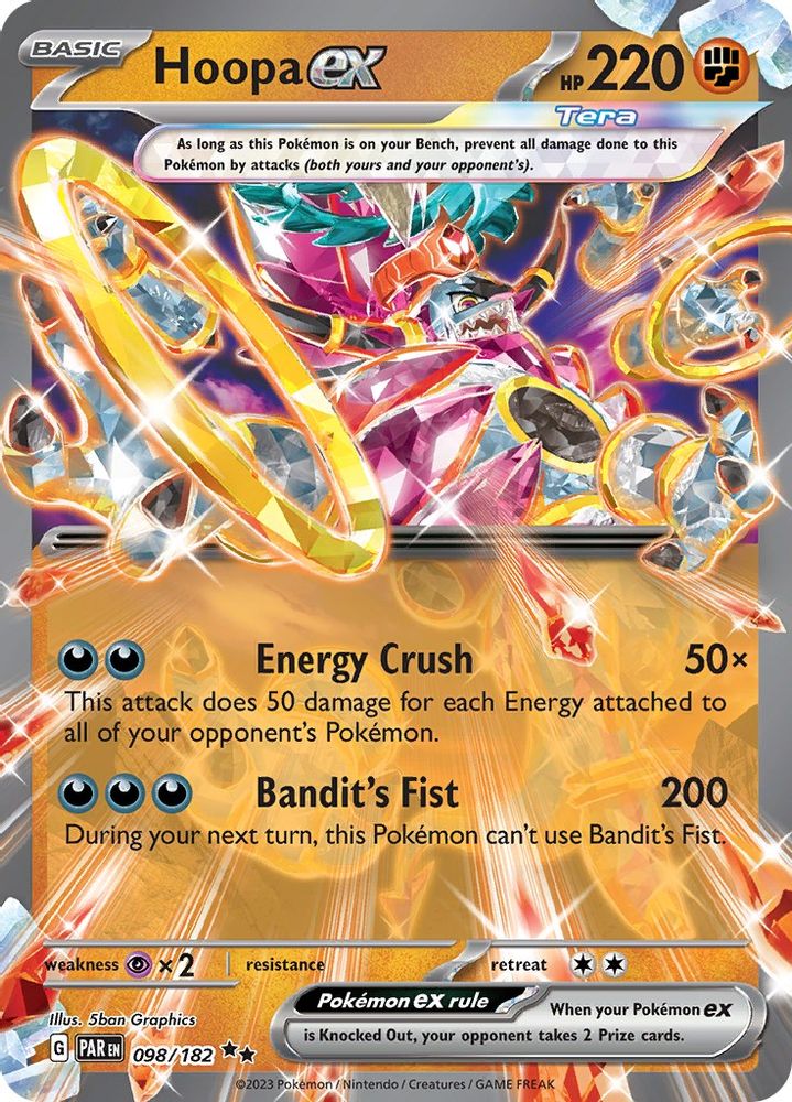 Hoopa ex 098 - Holofoil SV04 Paradox Rift - Double Rare