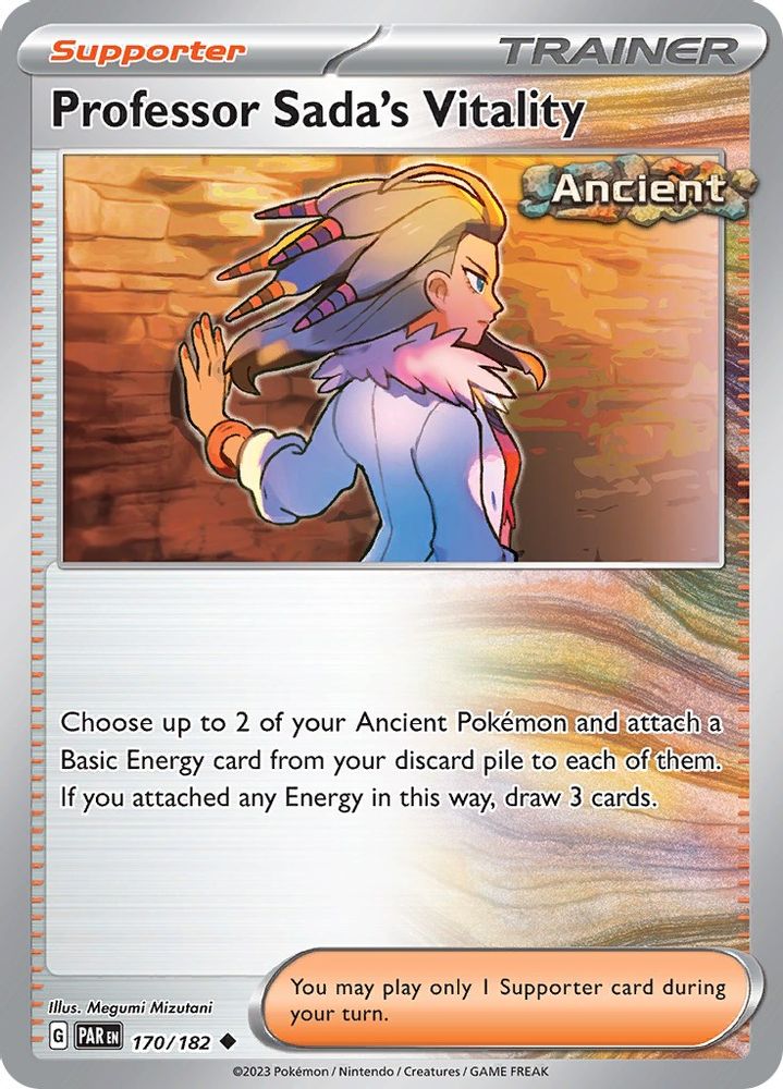 Professor Sada's Vitality 170 - Reverse Holofoil SV04 Paradox Rift - Uncommon