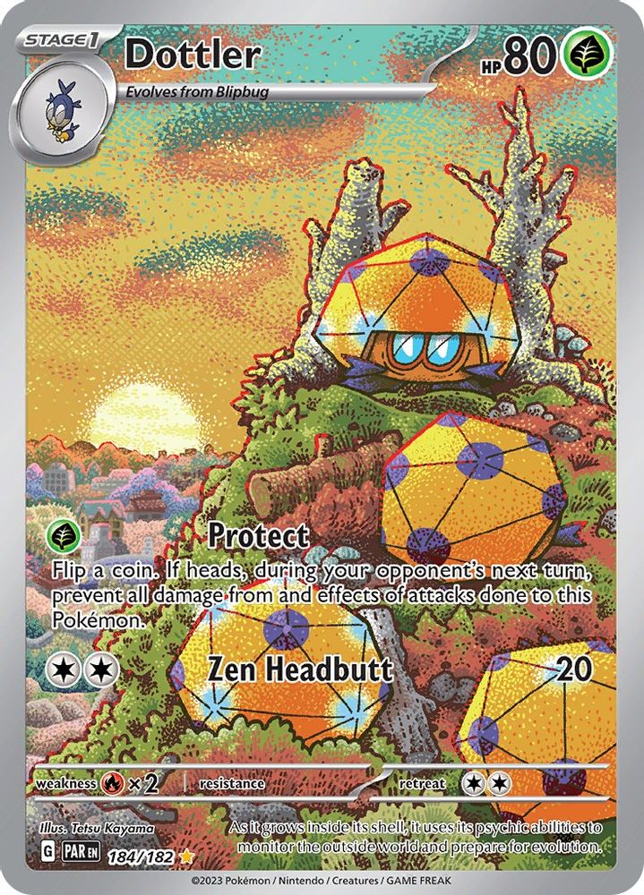 Dottler 184/182 - Holofoil SV04 Paradox Rift - Illustration Rare
