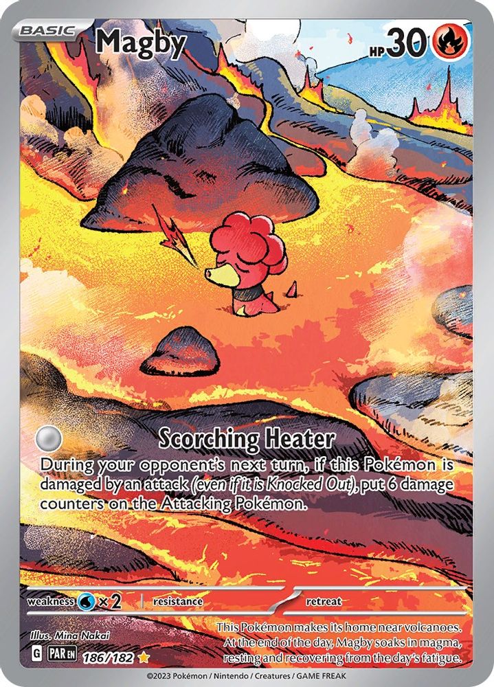 Magby 186/182 - Holofoil SV04 Paradox Rift - Illustration Rare