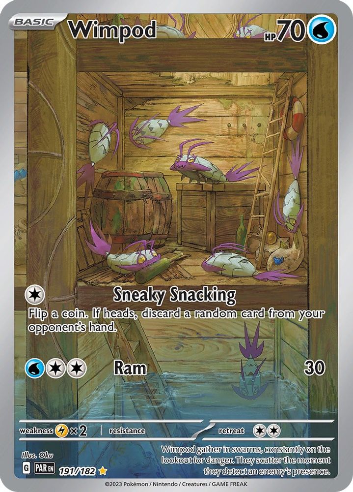 Wimpod 191/182 - Holofoil SV04 Paradox Rift - Illustration Rare