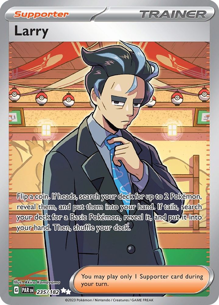Larry 235/182 - Holofoil SV04 Paradox Rift - Ultra Rare
