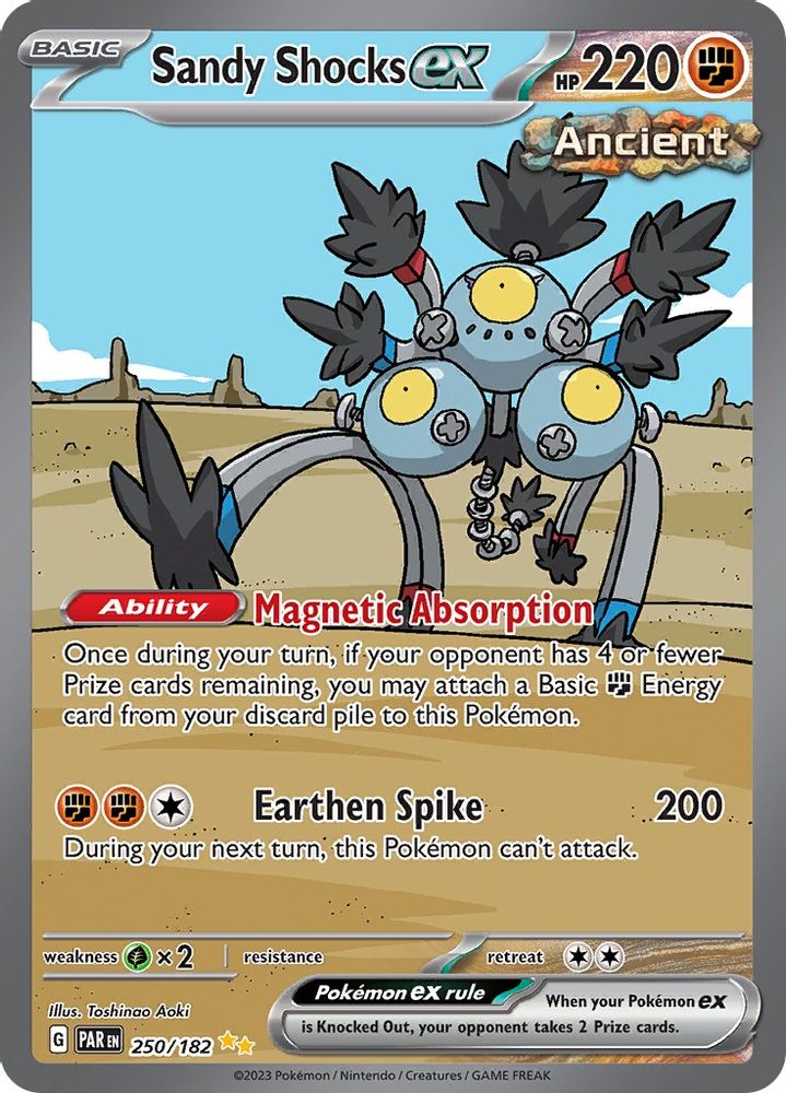 Sandy Shocks ex 250/182 - Holofoil SV04 Paradox Rift - Special Illustration Rare