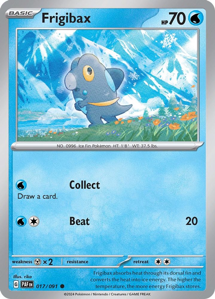 Frigibax 017/091 - Reverse Holofoil SV Paldean Fates - Common