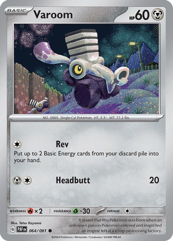 Varoom 064/091 - Reverse Holofoil SV Paldean Fates - Common