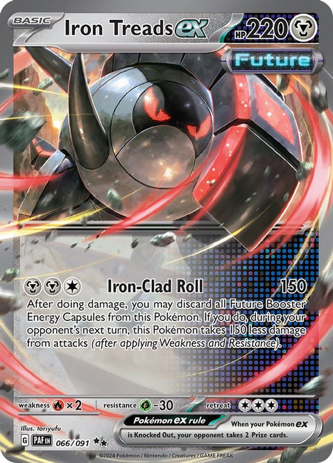 Iron Treads ex 066 - Holofoil SV Paldean Fates - Double Rare