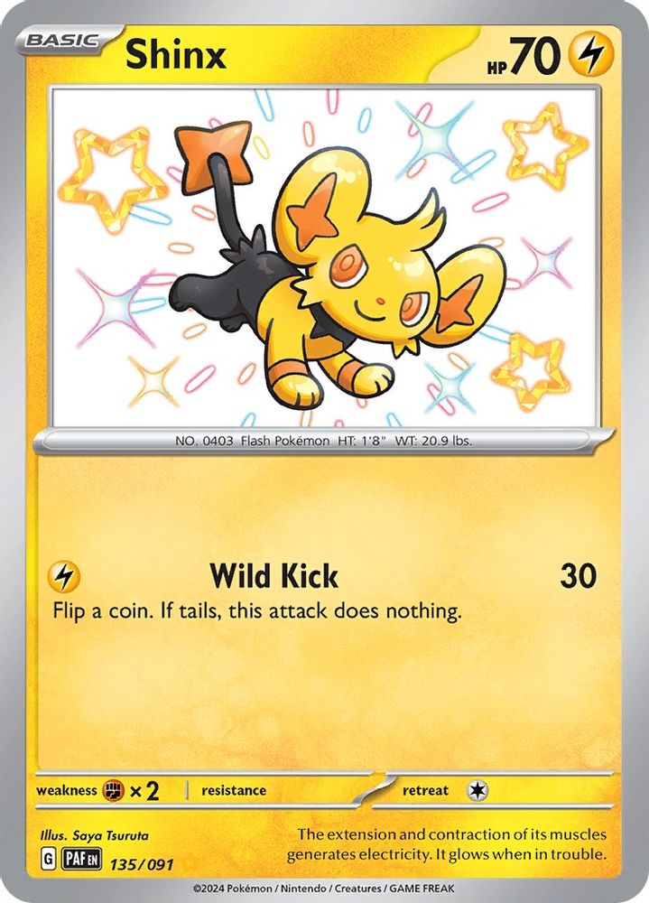 Shinx 135 - Holofoil SV Paldean Fates - Shiny Rare