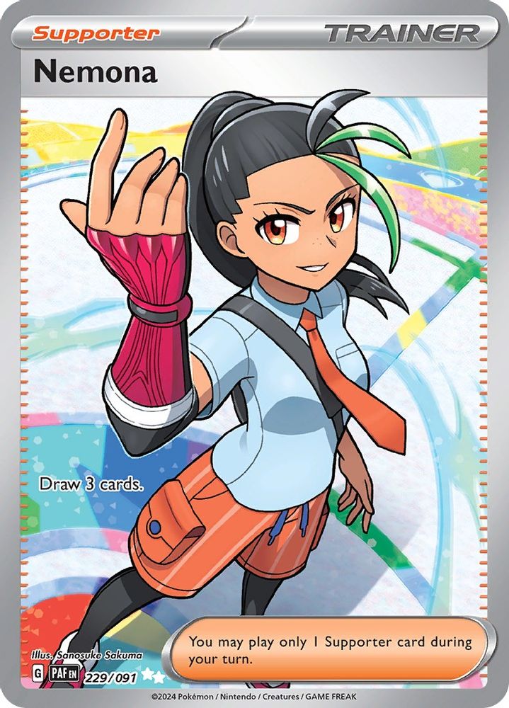 Nemona 229/091 - Holofoil SV Paldean Fates - Ultra Rare