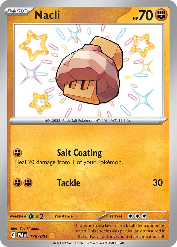 Nacli 176/091 - Holofoil SV Paldean Fates - Shiny Rare