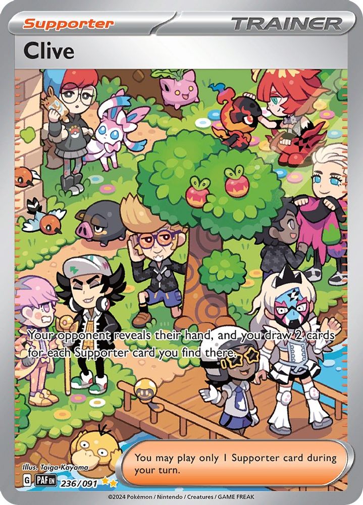Clive 236/091 - Holofoil SV Paldean Fates - Special Illustration Rare