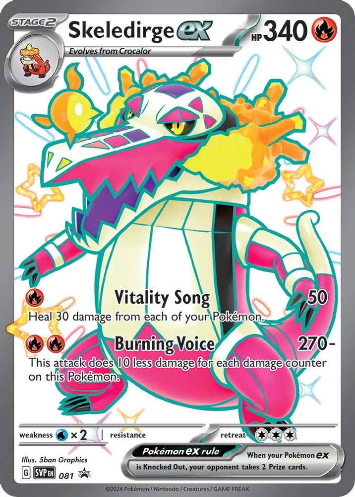 Skeledirge ex 081 - Holofoil SV Scarlet & Violet Promo Cards - Promo