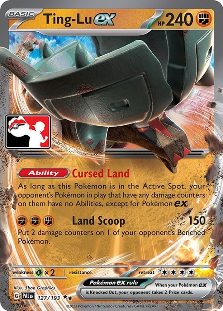 Ting-Lu ex/193 - Holofoil Prize Pack Series Cards - Double Rare