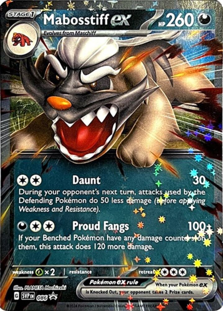 Mabosstiff ex 086 - Holofoil SV Scarlet & Violet Promo Cards - Promo