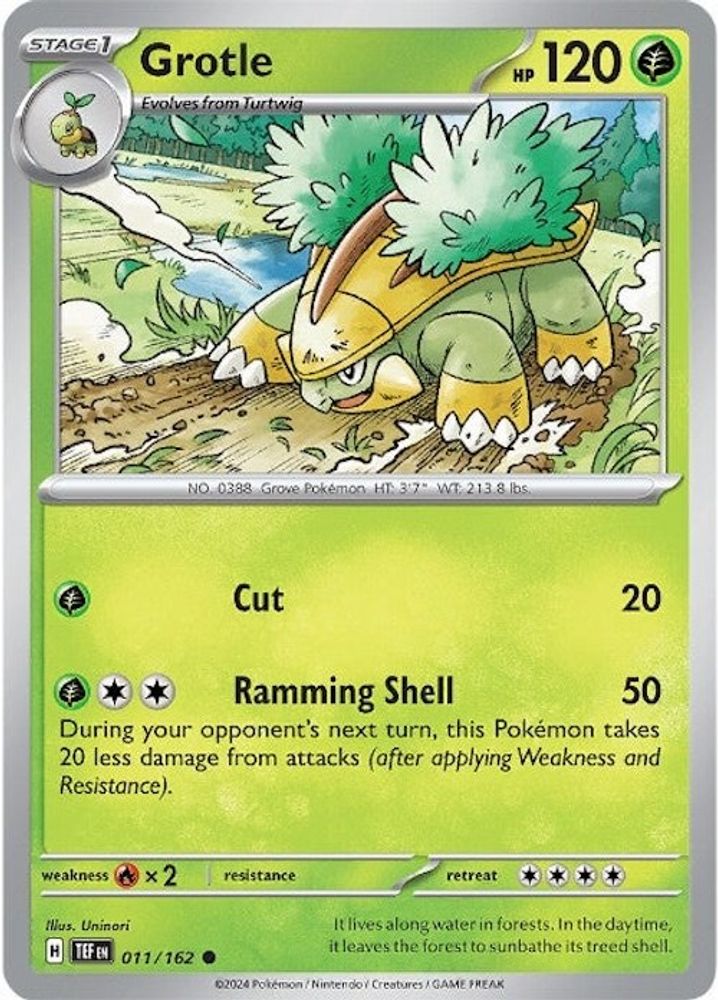 Grotle 011/162 - Reverse Holofoil SV05 Temporal Forces - Common