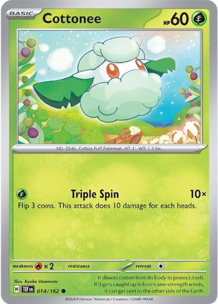 Cottonee 014 - Reverse Holofoil SV05 Temporal Forces - Common