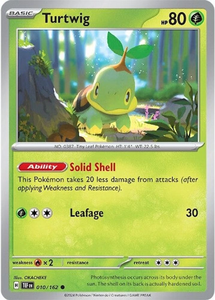 Turtwig 010 - Reverse Holofoil SV05 Temporal Forces - Common