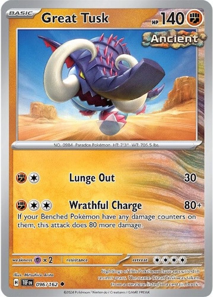 Great Tusk 096/162 SV05 Temporal Forces - Uncommon