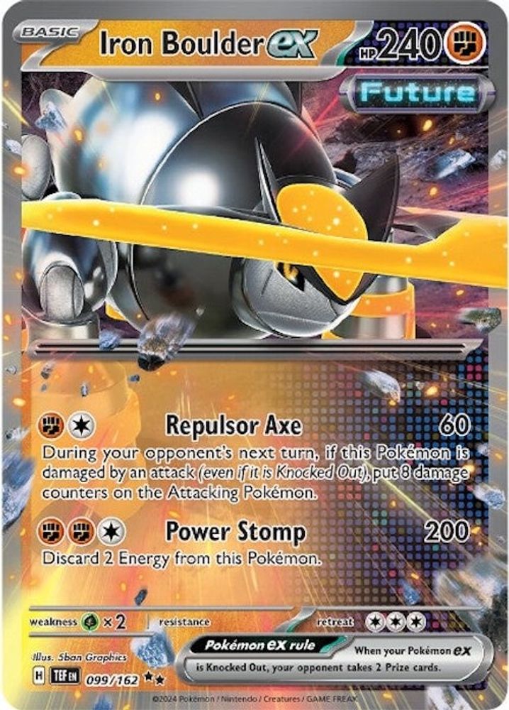 Iron Boulder ex 099/162 - Holofoil SV05 Temporal Forces - Double Rare