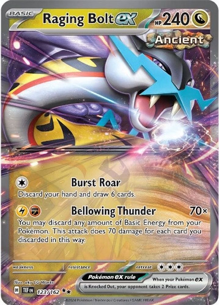 Raging Bolt ex 123/162 - Holofoil SV05 Temporal Forces - Double Rare
