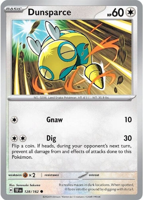 Dunsparce 128 - Reverse Holofoil SV05 Temporal Forces - Common