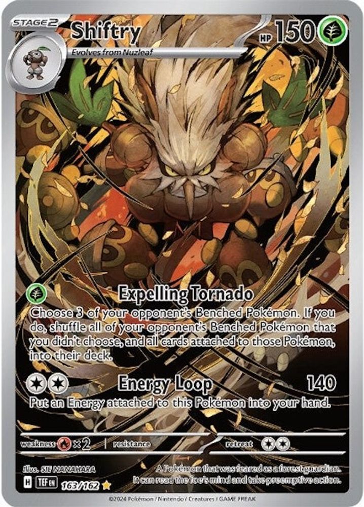 Shiftry 163/162 - Holofoil SV05 Temporal Forces - Illustration Rare
