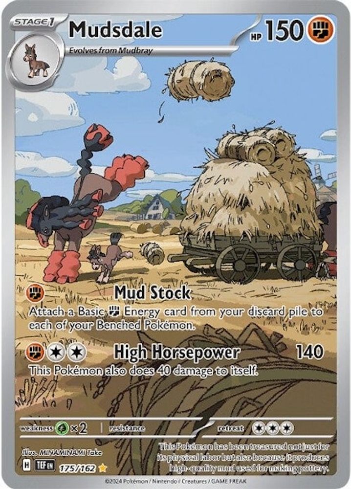 Mudsdale 175/162 - Holofoil SV05 Temporal Forces - Illustration Rare
