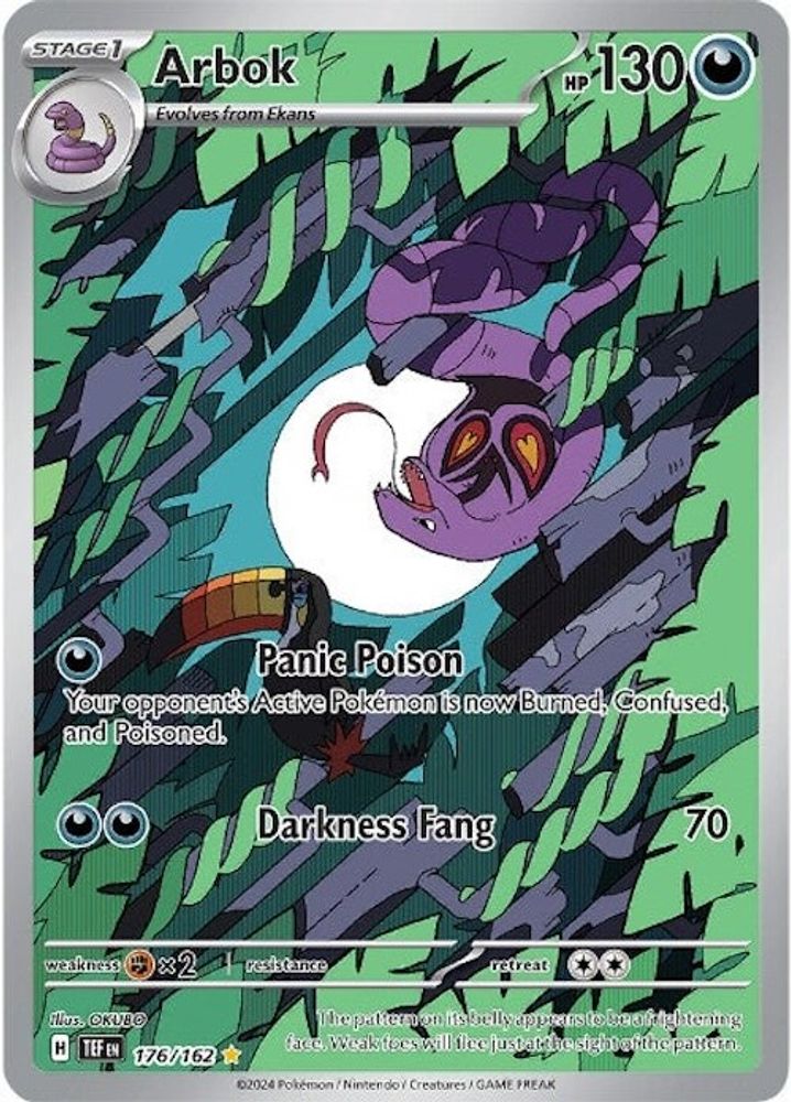Arbok 176/162 - Holofoil SV05 Temporal Forces - Illustration Rare