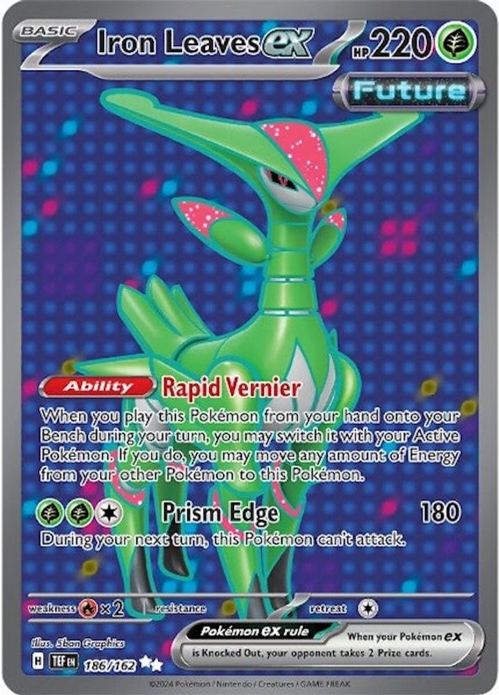 Iron Leaves ex 186/162 - Holofoil SV05 Temporal Forces - Ultra Rare