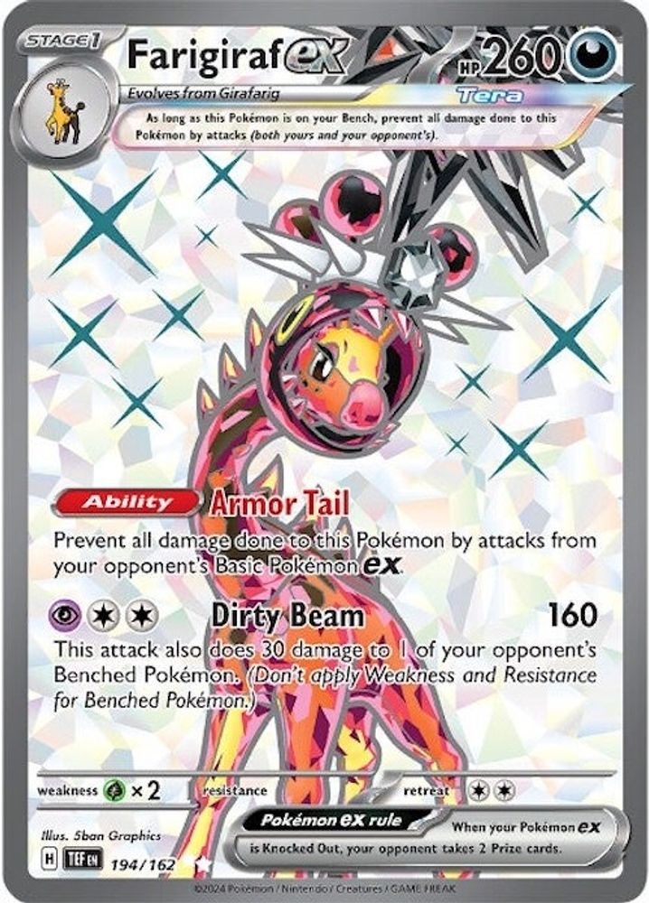 Farigiraf ex 194/162 - Holofoil SV05 Temporal Forces - Ultra Rare