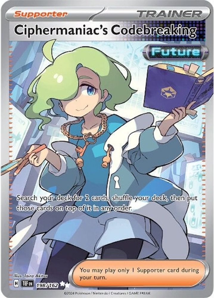 Ciphermaniac's Codebreaking 198/162 - Holofoil SV05 Temporal Forces - Ultra Rare