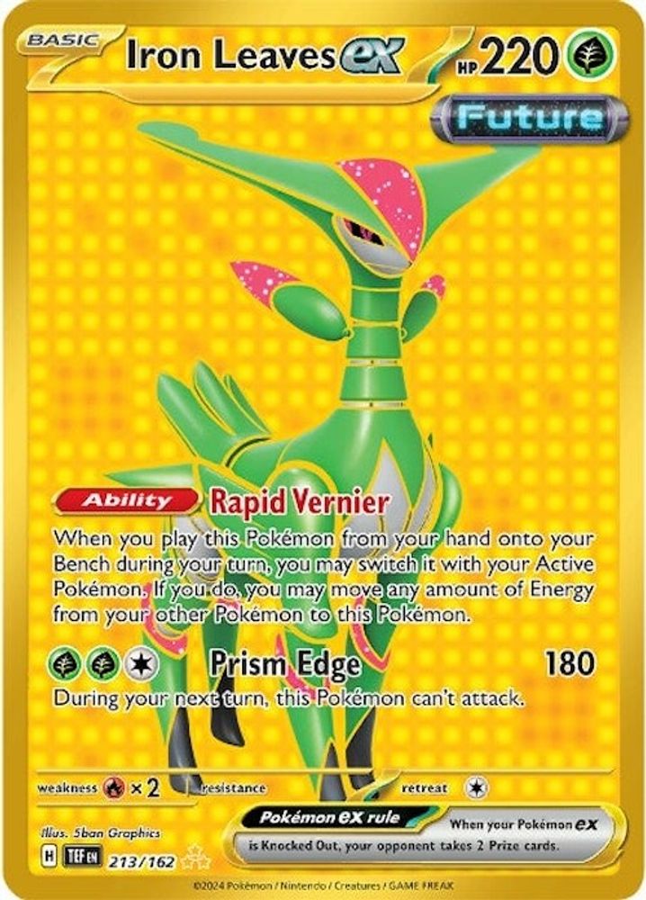 Iron Leaves ex 213/162 - Holofoil SV05 Temporal Forces - Hyper Rare
