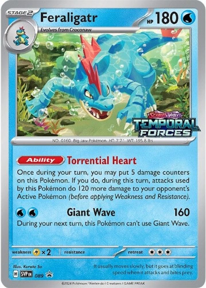 Feraligatr (Prerelease) 089 - Holofoil SV Scarlet & Violet Promo Cards - Promo