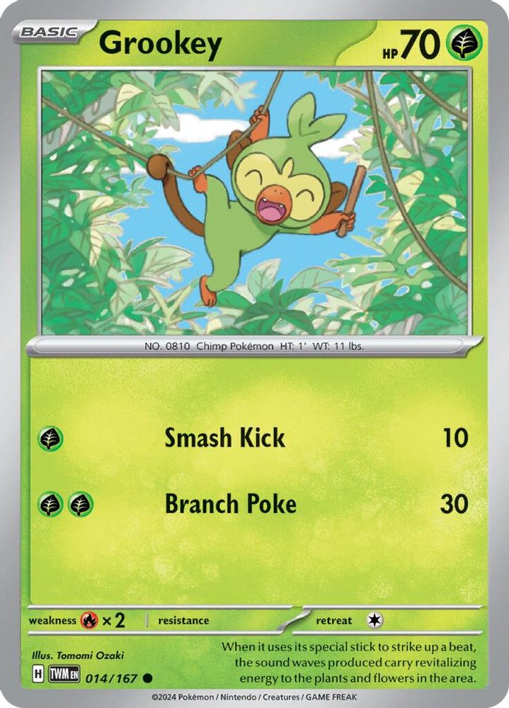 Grookey 014 SV06 Twilight Masquerade - Common
