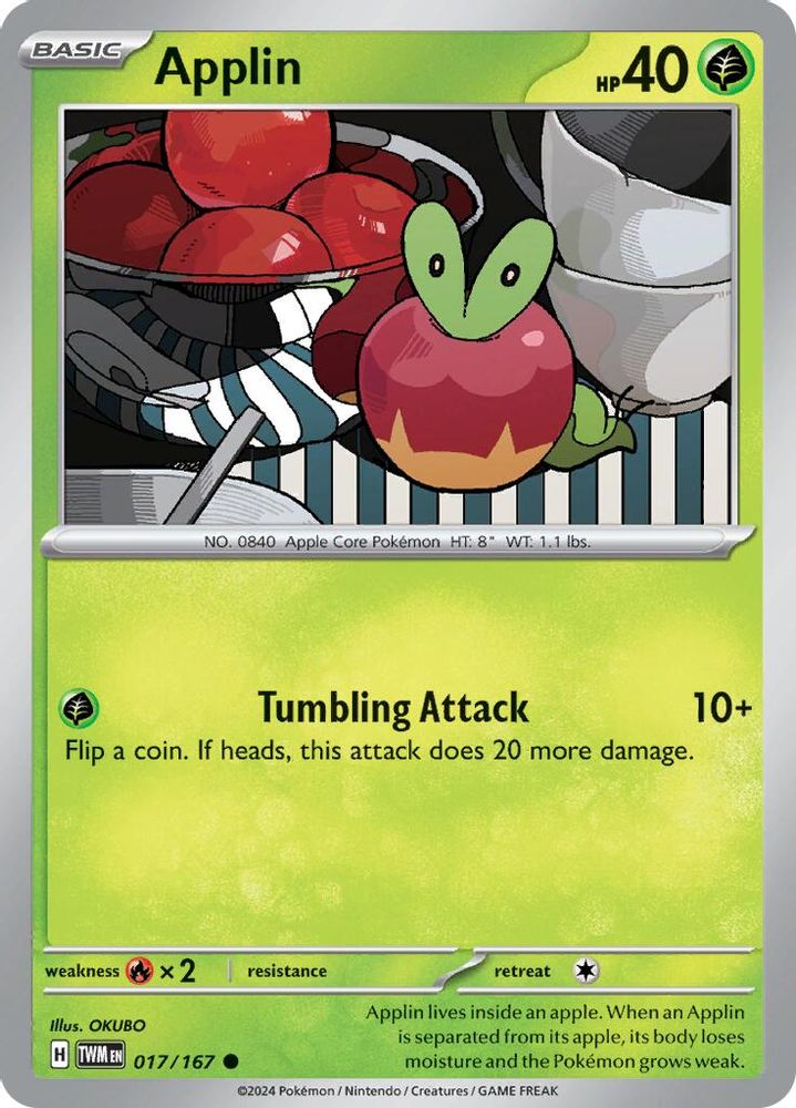 Applin 017/167 SV06 Twilight Masquerade - Common