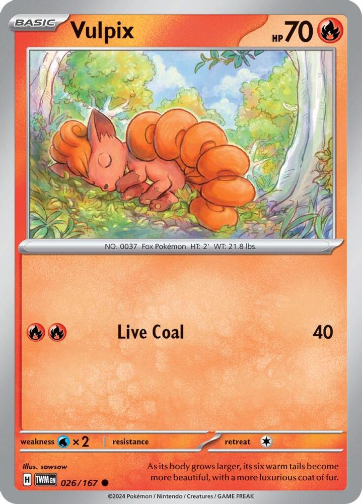 Vulpix 026 SV06 Twilight Masquerade - Common